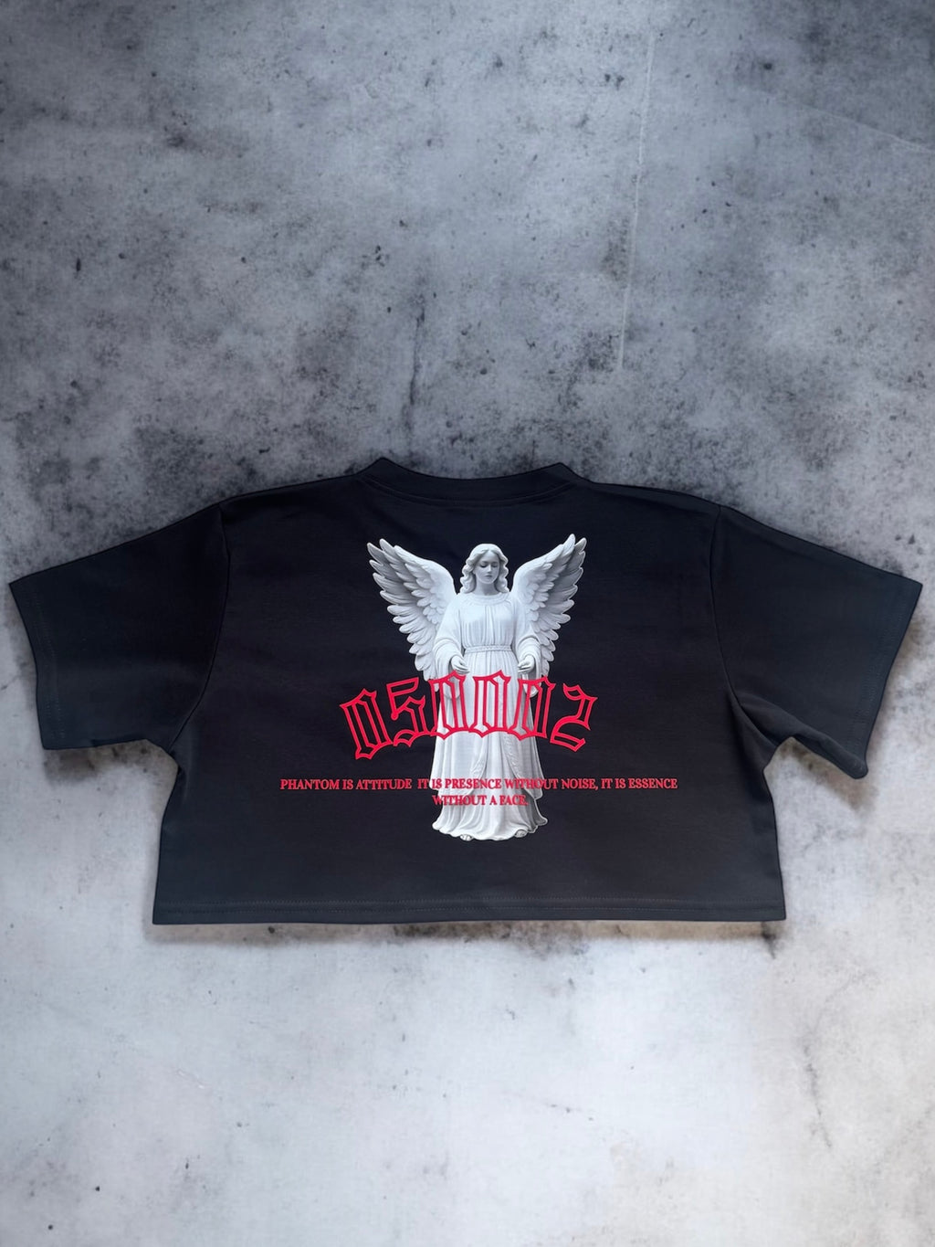 ANGELIC CROP TOP BLACK